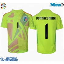 Italy Gianluigi Donnarumma #1 Goalkeeper Replica Home Shirt Euro 2024 Short Sleeve